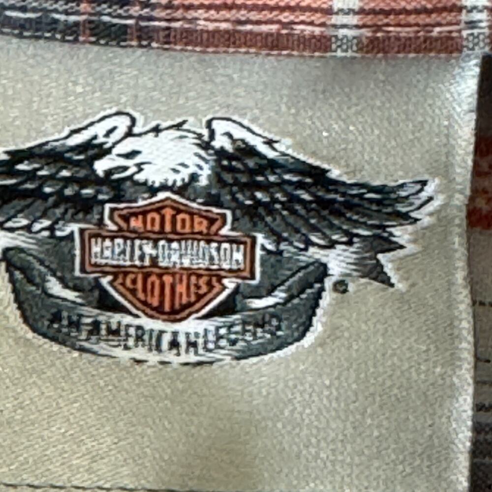 Harley Davidson Shirt Womens Size Medium M Button Front Short Sleeve Pearl Snap - Picture 5 of 13